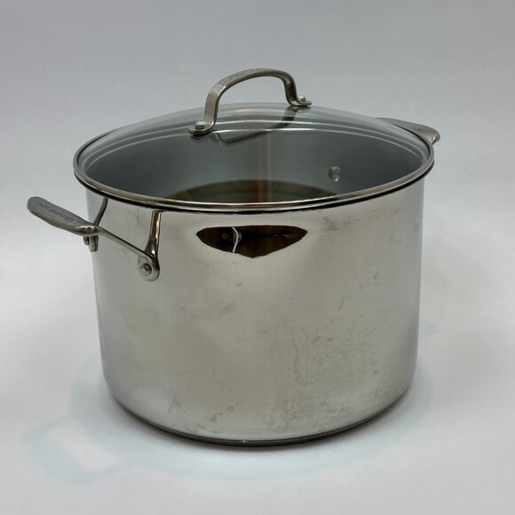 Cuisinart Chef’s Classic 10 Qt Stainless Steel Covered Stockpot 76610-26G EXC - Picture 4 of 14